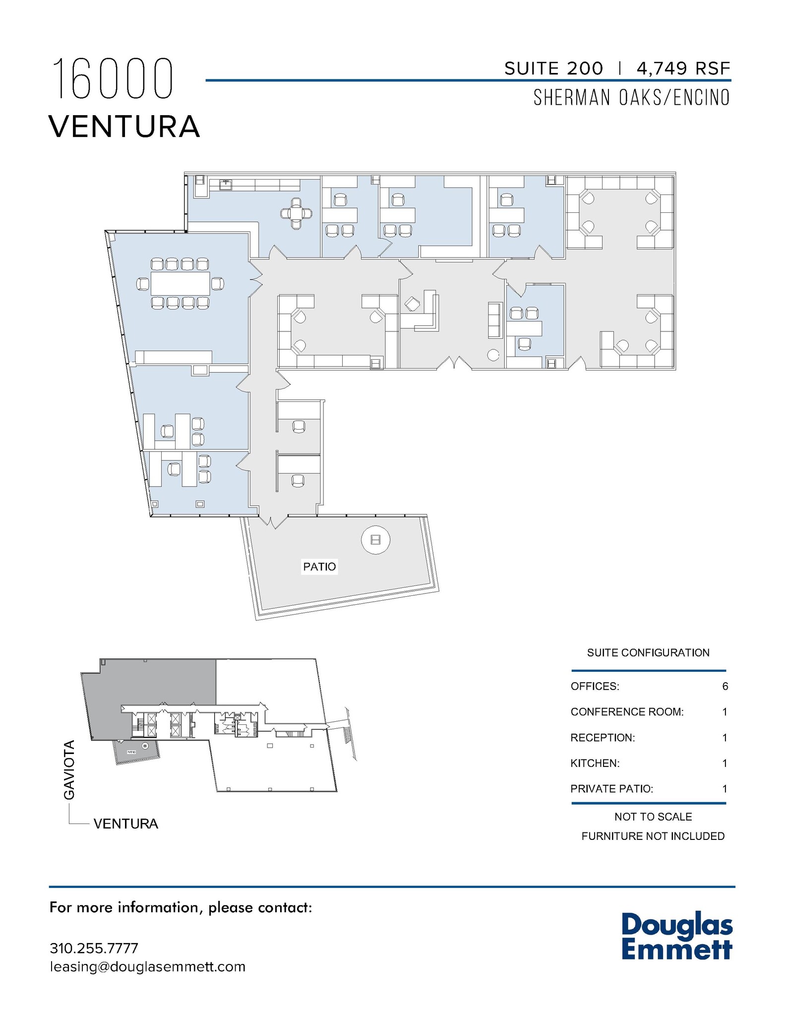 16000 Ventura Blvd, Encino, CA en alquiler Plano de la planta- Imagen 1 de 1