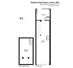 202 Deptford High St, London en alquiler Plano de planta tipo- Imagen 2 de 5
