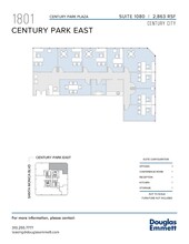 1801 Century Park E, Los Angeles, CA en alquiler Plano de la planta- Imagen 1 de 1