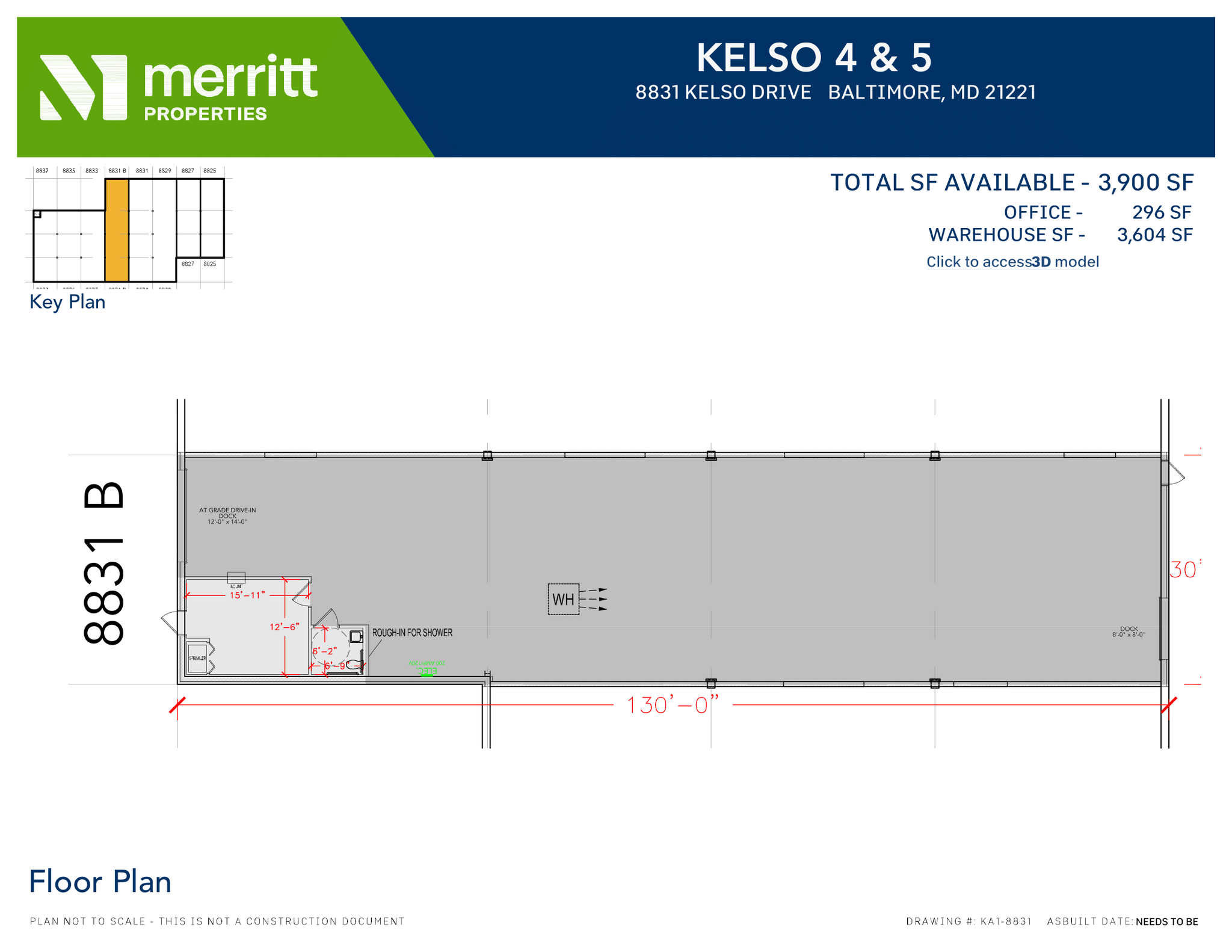 8841-8867 Kelso Dr, Essex, MD en alquiler Plano de la planta- Imagen 1 de 1