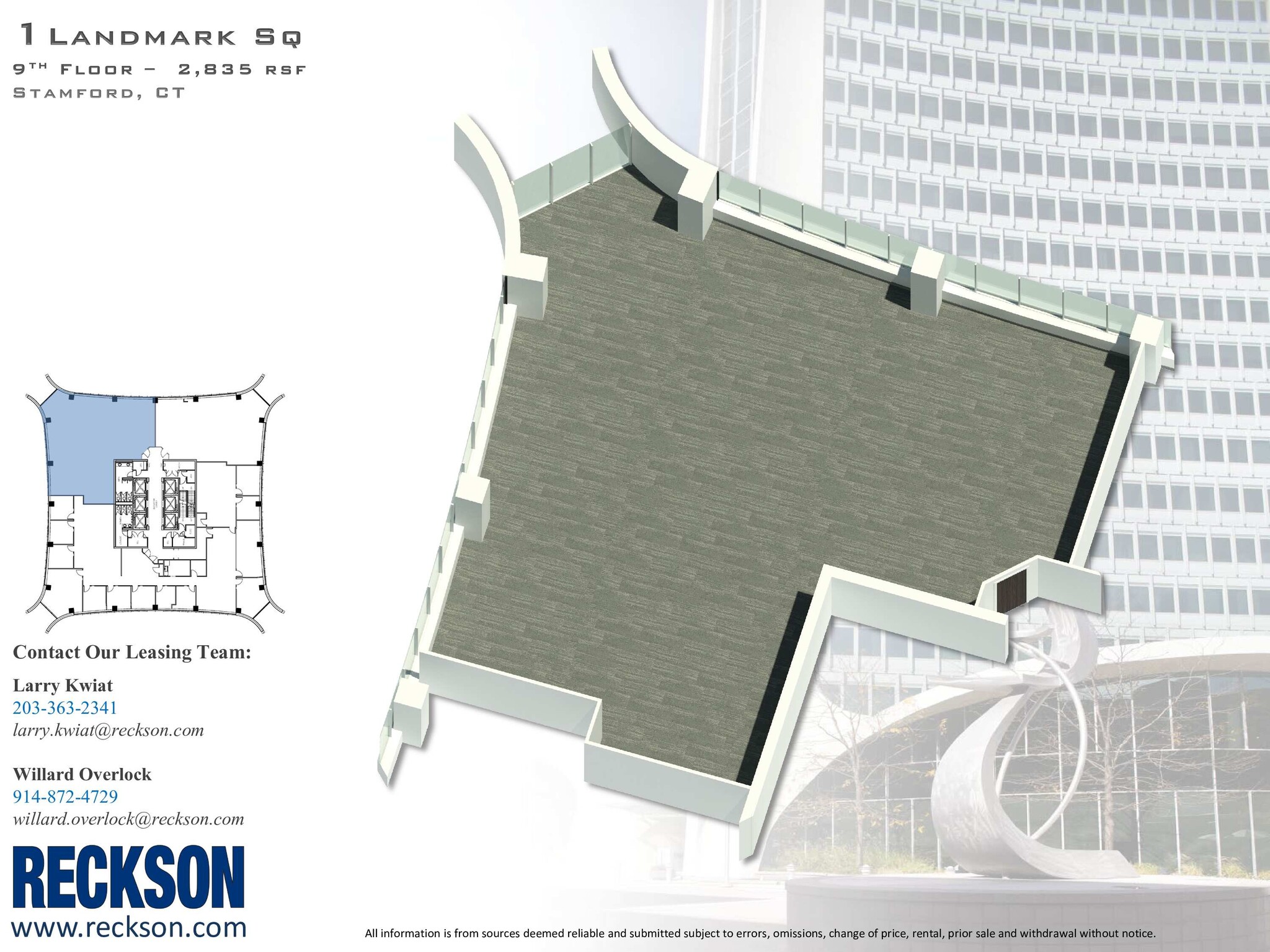 1 Landmark Sq, Stamford, CT en alquiler Plano de la planta- Imagen 1 de 1