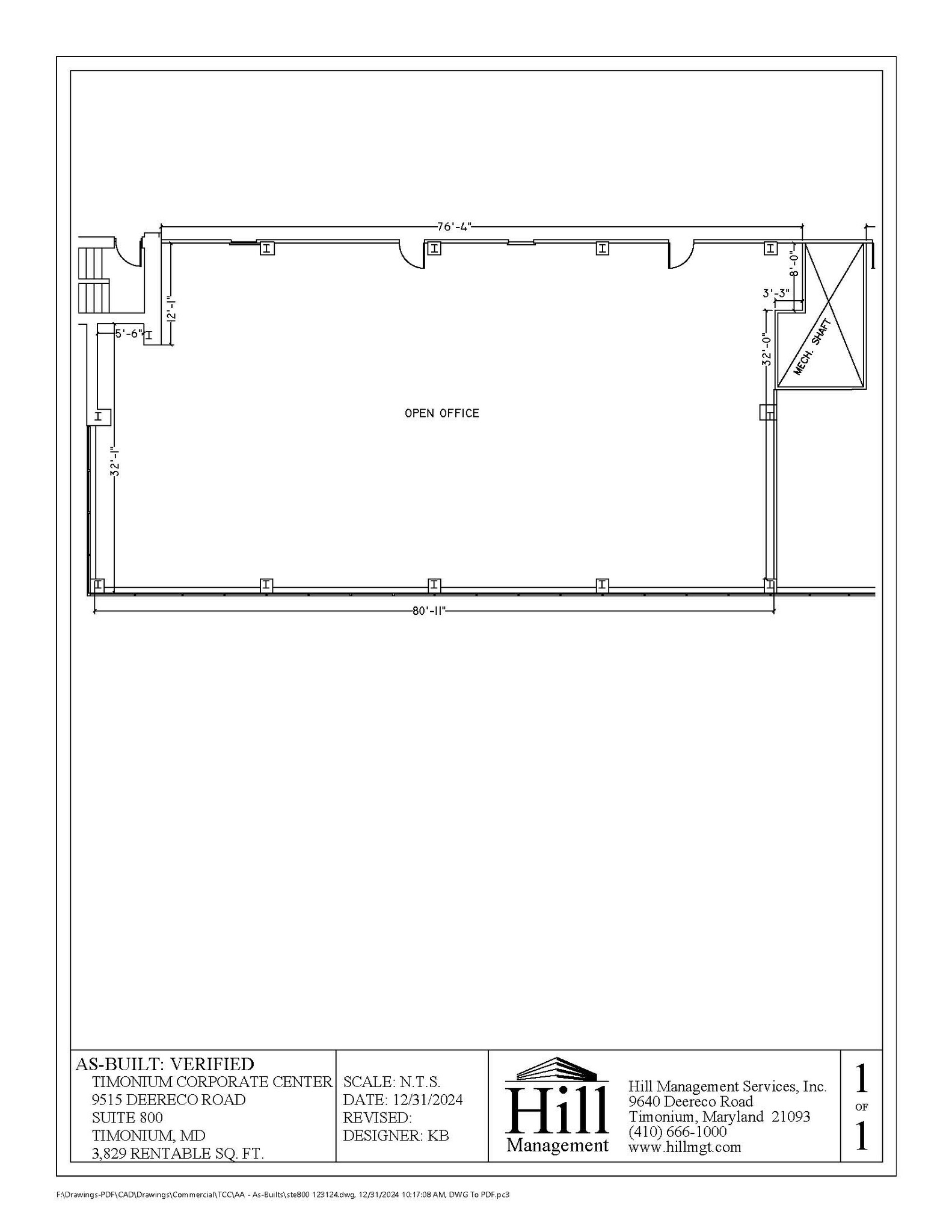 9515 Deereco Rd, Timonium, MD en alquiler Plano de la planta- Imagen 1 de 1