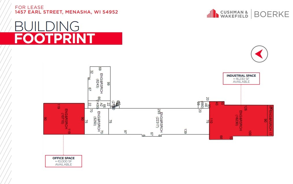 1453-1457 Earl St, Menasha, WI en alquiler Plano de la planta- Imagen 1 de 1