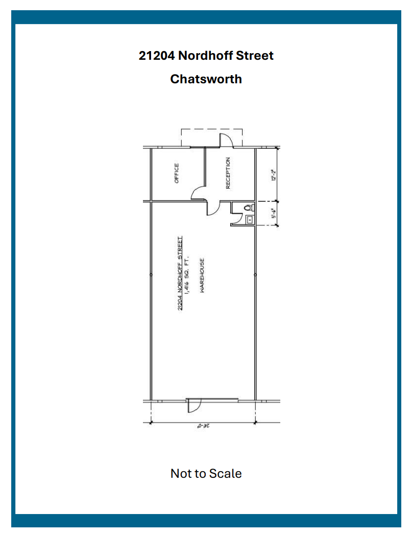 21200-21212 Nordhoff St, Chatsworth, CA en alquiler Plano de la planta- Imagen 1 de 1