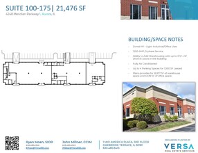 4222-4248 Meridian Pky, Aurora, IL en alquiler Plano de la planta- Imagen 2 de 3