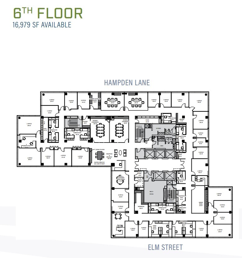 4800 Hampden Ln, Bethesda, MD en alquiler Plano de la planta- Imagen 1 de 1