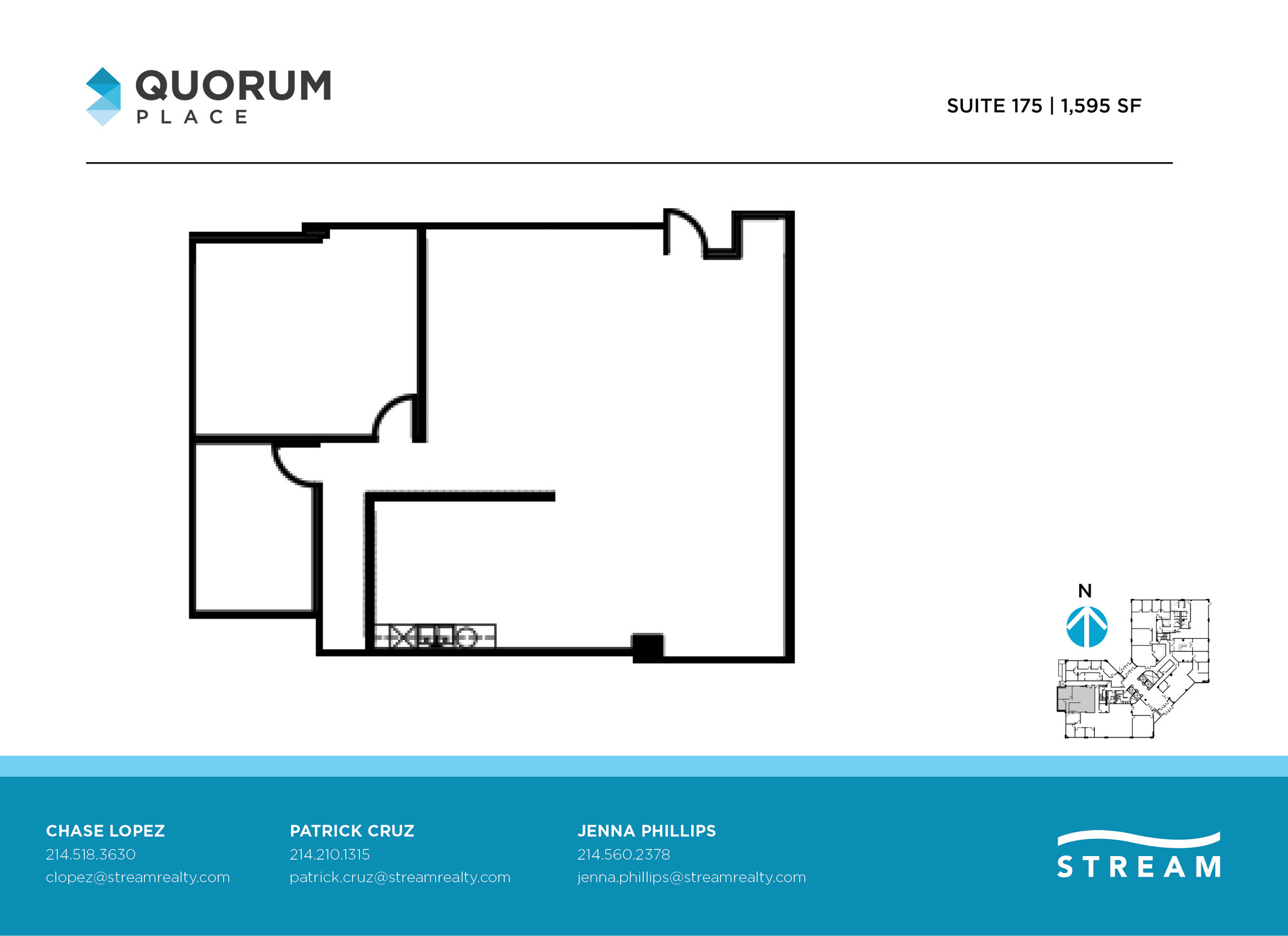 14901 Quorum Dr, Dallas, TX en alquiler Plano de la planta- Imagen 1 de 1