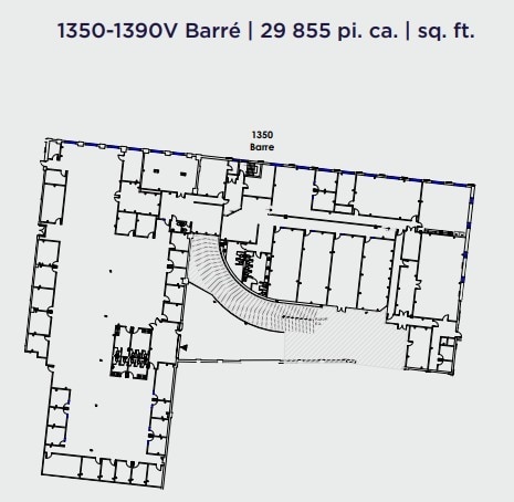 1320-1390 Rue Barré, Montréal, QC en alquiler Plano de la planta- Imagen 1 de 1