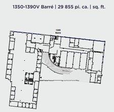 1320-1390 Rue Barré, Montréal, QC en alquiler Plano de la planta- Imagen 1 de 1