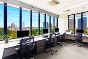Office area with abundant natural light.