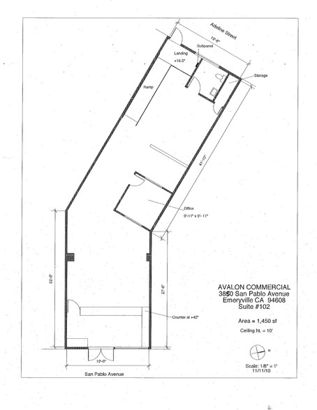 3850 San Pablo Ave, Emeryville, CA en alquiler - Plano de la planta - Imagen 2 de 5