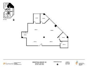 6009 Belt Line Rd, Dallas, TX en alquiler Plano de la planta- Imagen 1 de 6