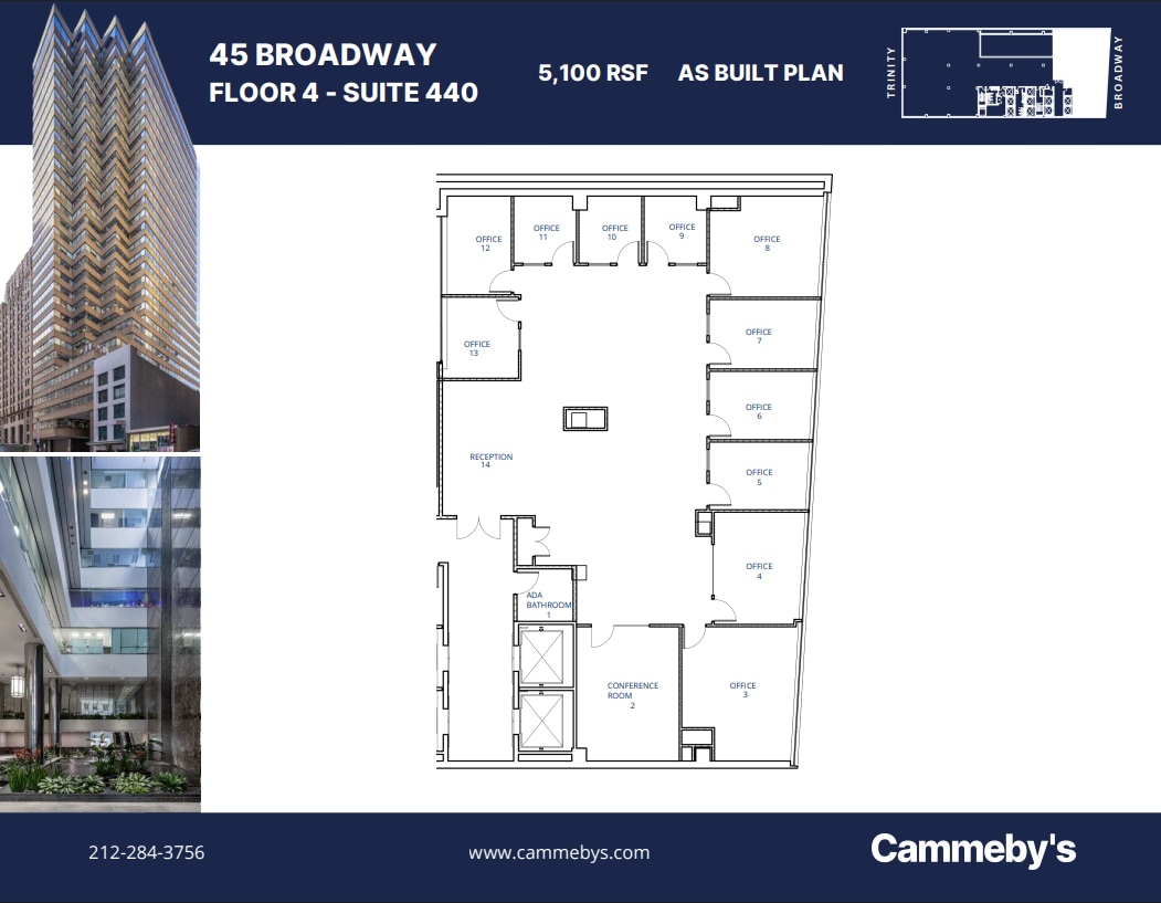45 Broadway, New York, NY en alquiler Plano de la planta- Imagen 1 de 1