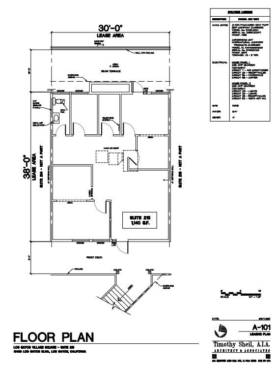 15466 Los Gatos Blvd, Los Gatos, CA en alquiler Plano de la planta- Imagen 1 de 1