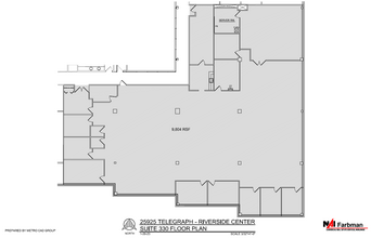 25925 Telegraph Rd, Southfield, MI en alquiler Plano de la planta- Imagen 1 de 1