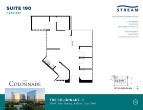 15301 N Dallas Pky, Addison, TX en alquiler Plano de la planta- Imagen 1 de 2