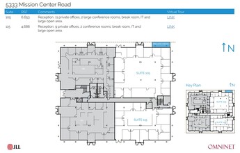 5333 Mission Center Rd, San Diego, CA en alquiler Plano de la planta- Imagen 1 de 1