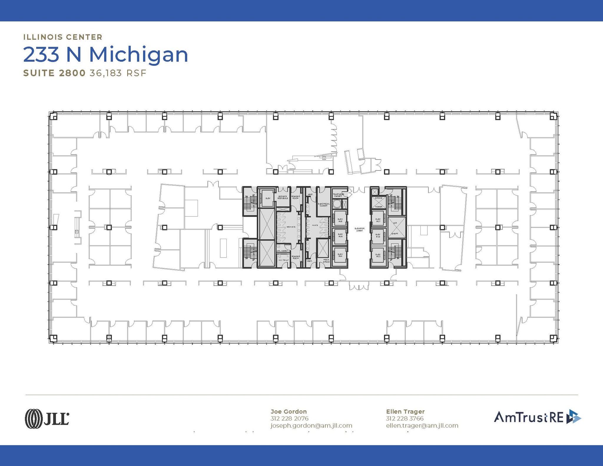 233 N Michigan Ave, Chicago, IL en alquiler Plano de la planta- Imagen 1 de 1