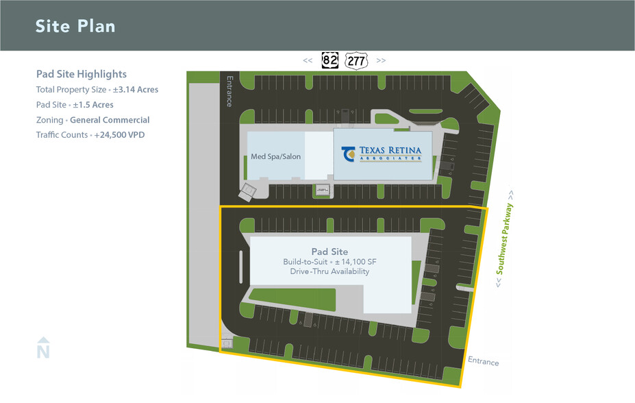 6767 Southwest Pky, Wichita Falls, TX en alquiler - Plano del sitio - Imagen 2 de 3