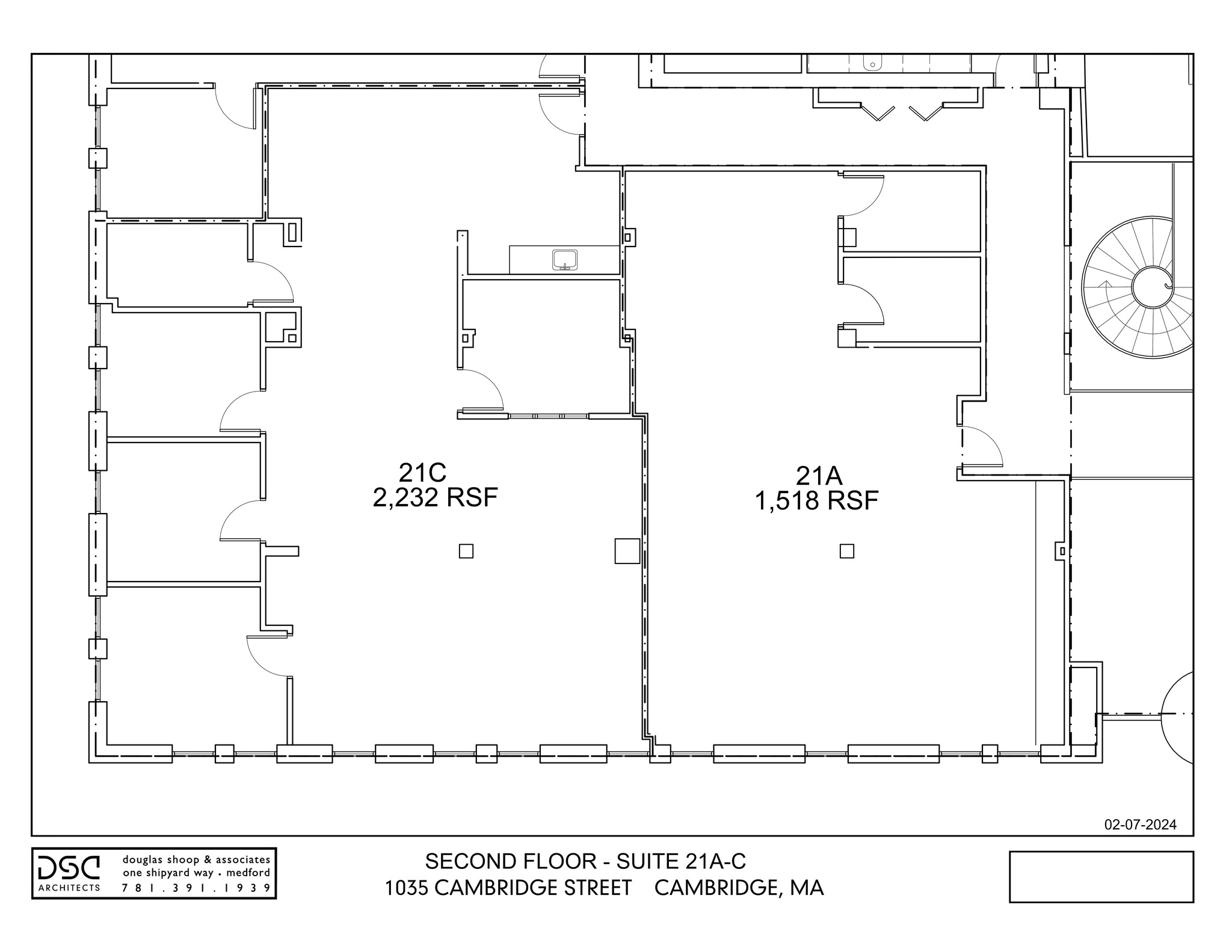 1035 Cambridge St, Cambridge, MA en alquiler Plano de la planta- Imagen 1 de 5