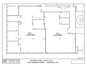 1035 Cambridge St, Cambridge, MA en alquiler Plano de la planta- Imagen 1 de 5