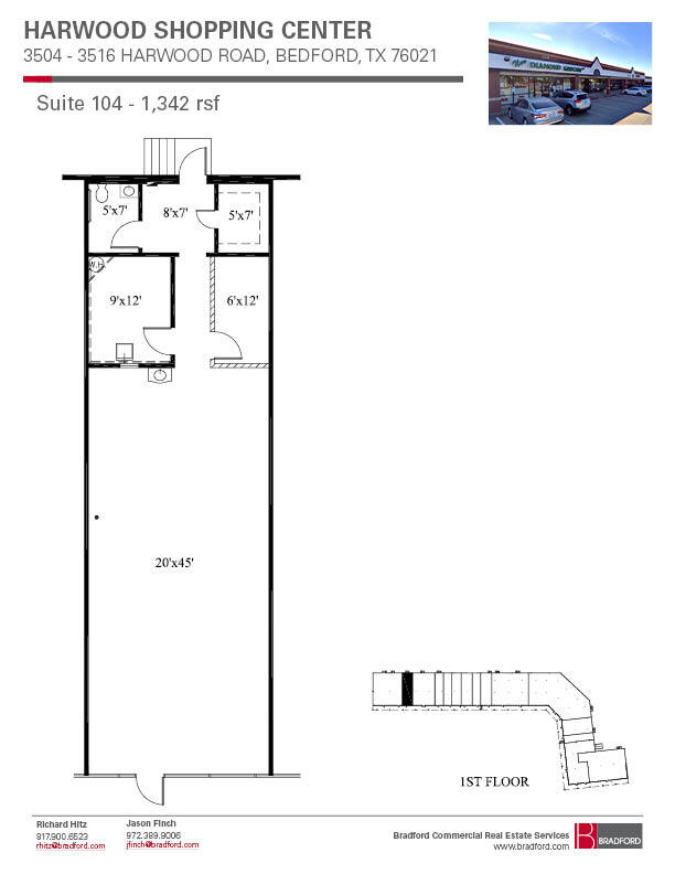 3504-3508 Harwood Rd, Bedford, TX en alquiler Plano de la planta- Imagen 1 de 1