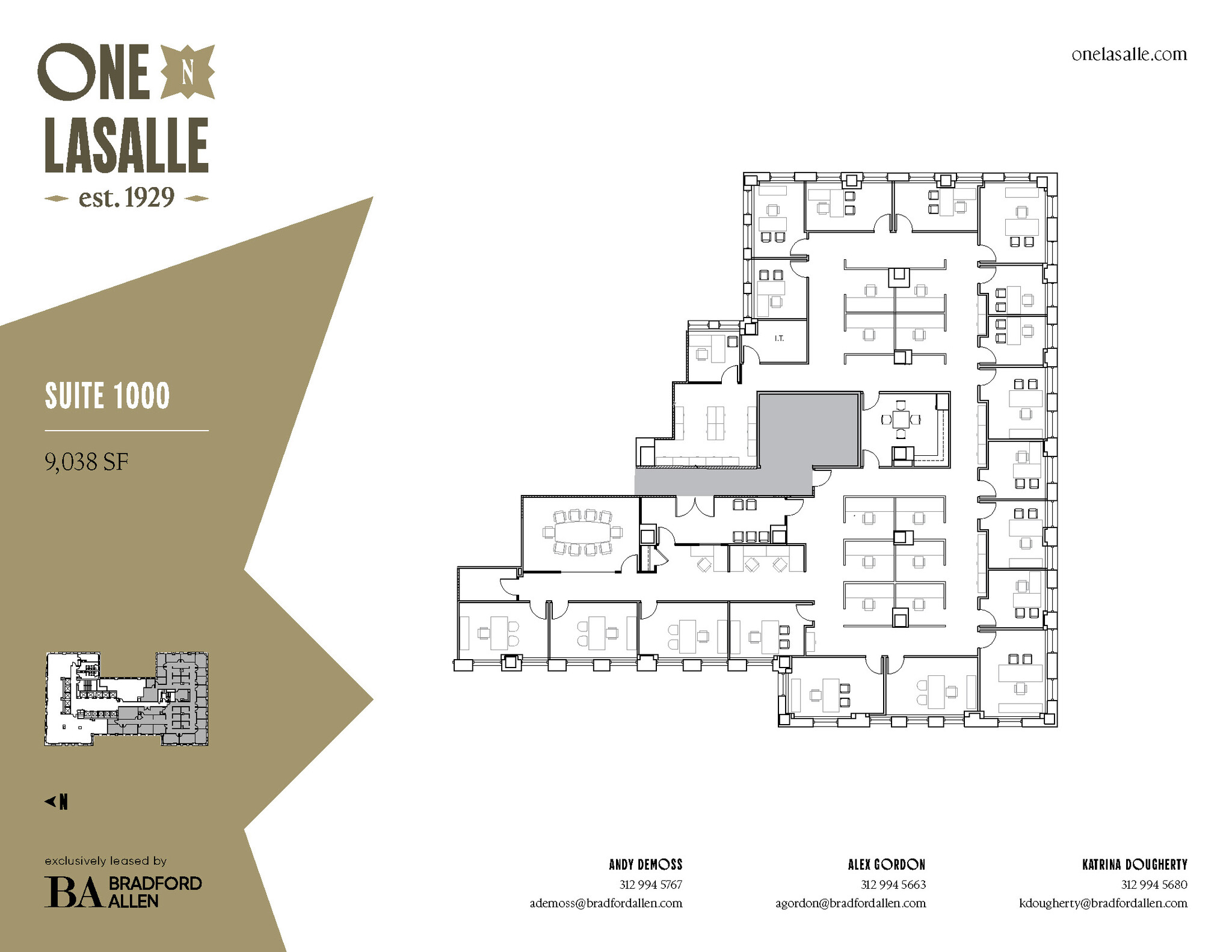 1 N La Salle St, Chicago, IL en alquiler Plano de la planta- Imagen 1 de 1