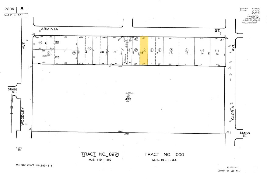 15954 Arminta St, Van Nuys, CA en venta - Plano de solar - Imagen 3 de 9