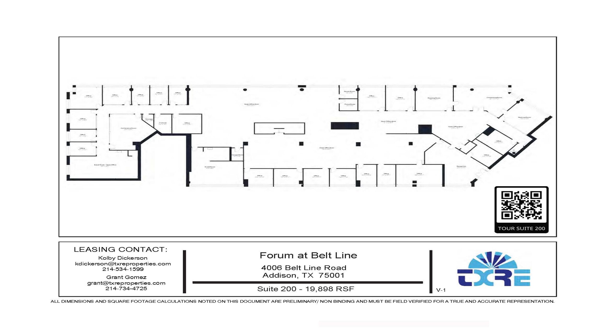 4004 Belt Line Rd, Addison, TX en alquiler Plano de la planta- Imagen 1 de 1