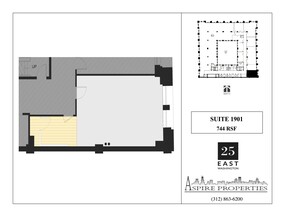 25 E Washington St, Chicago, IL en alquiler Plano del sitio- Imagen 1 de 1