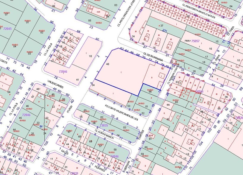 Carrer de la Borriana, Alquerías del Niño Perdido, Castellón en venta - Plano de solar - Imagen 2 de 2