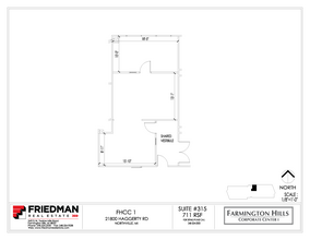 21800 Haggerty Rd, Northville, MI en alquiler Plano de la planta- Imagen 1 de 2