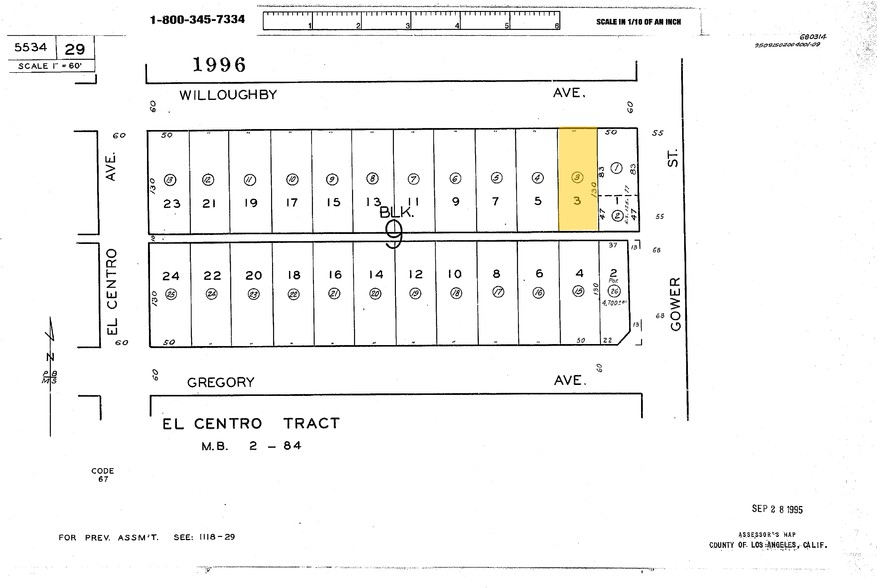 5802-5806 Willoughby Ave, Los Angeles, CA en alquiler - Plano de solar - Imagen 2 de 56