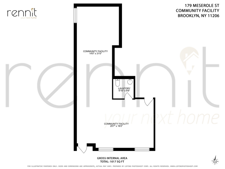 195 Humboldt St, Brooklyn, NY en alquiler - Plano de la planta - Imagen 2 de 2