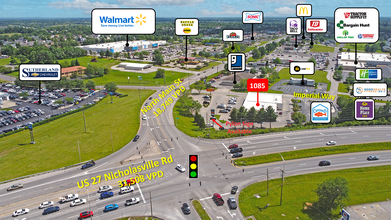 1061-1091 N Main St, Nicholasville, KY - VISTA AÉREA  vista de mapa - Image1