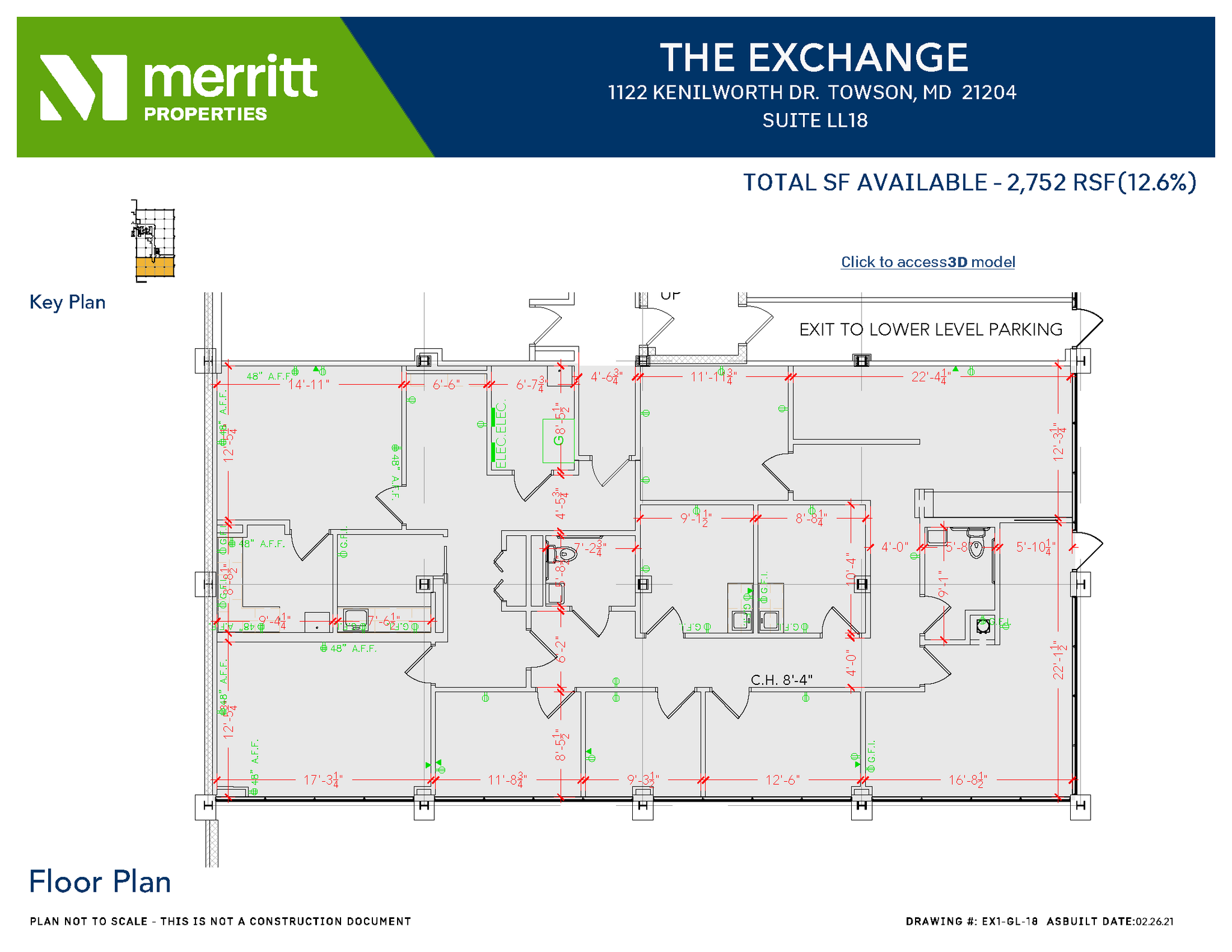 1122 Kenilworth Dr, Towson, MD en alquiler Plano de la planta- Imagen 1 de 1