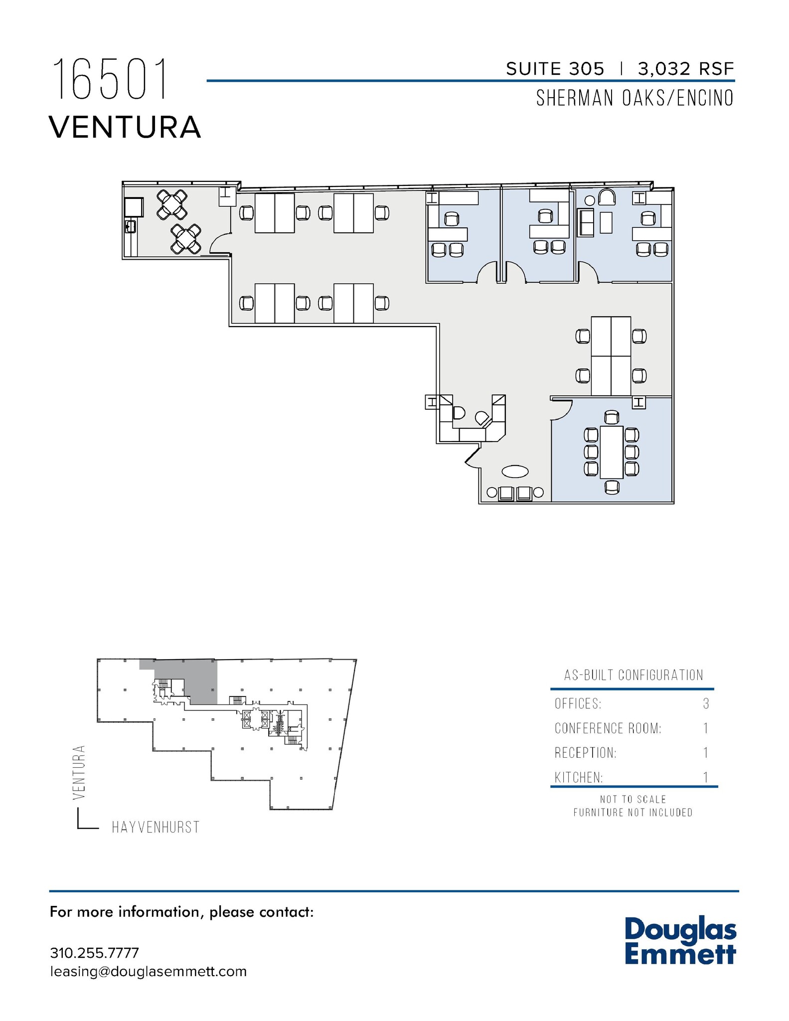 16501 Ventura Blvd, Encino, CA en alquiler Plano de la planta- Imagen 1 de 1