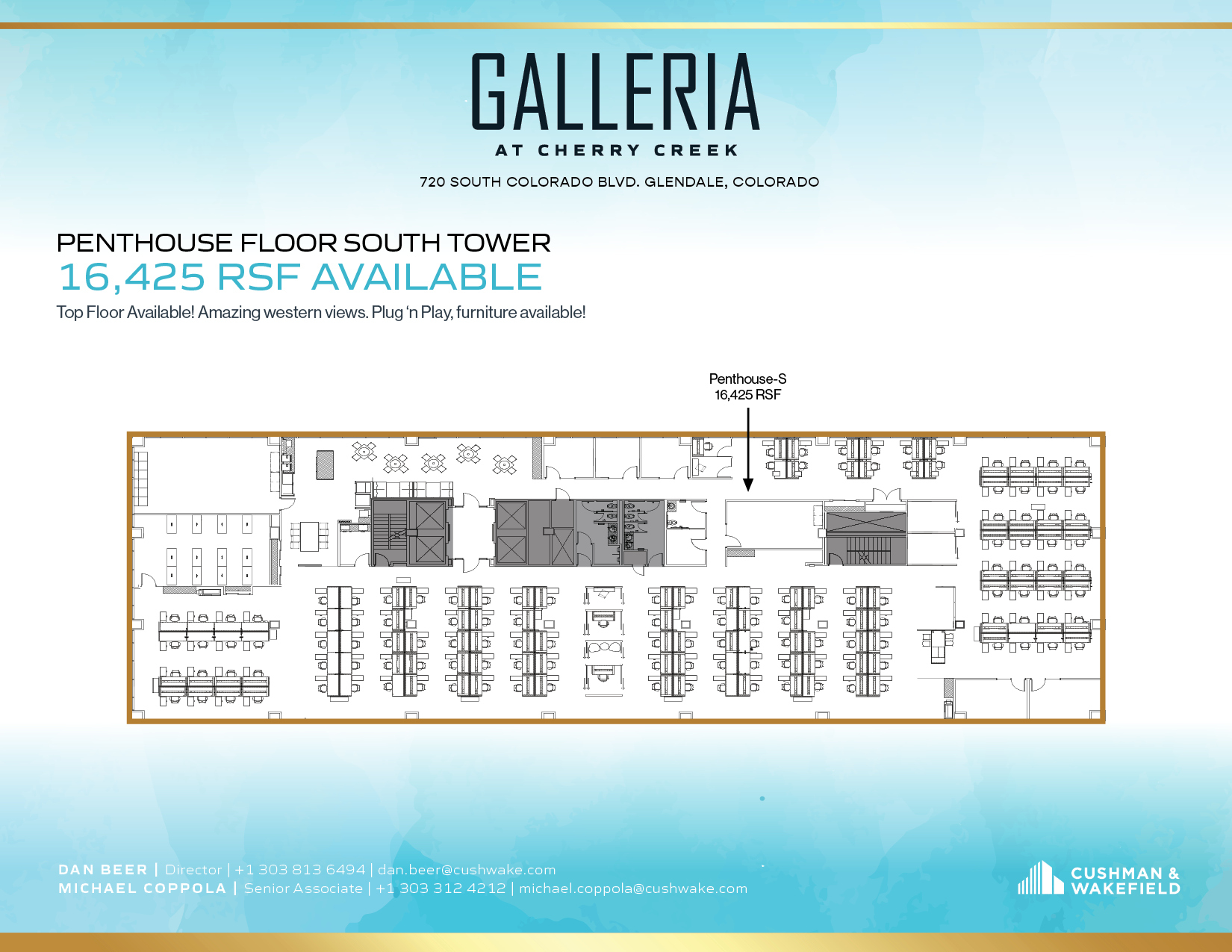 720 S Colorado Blvd, Denver, CO en alquiler Plano de la planta- Imagen 1 de 3