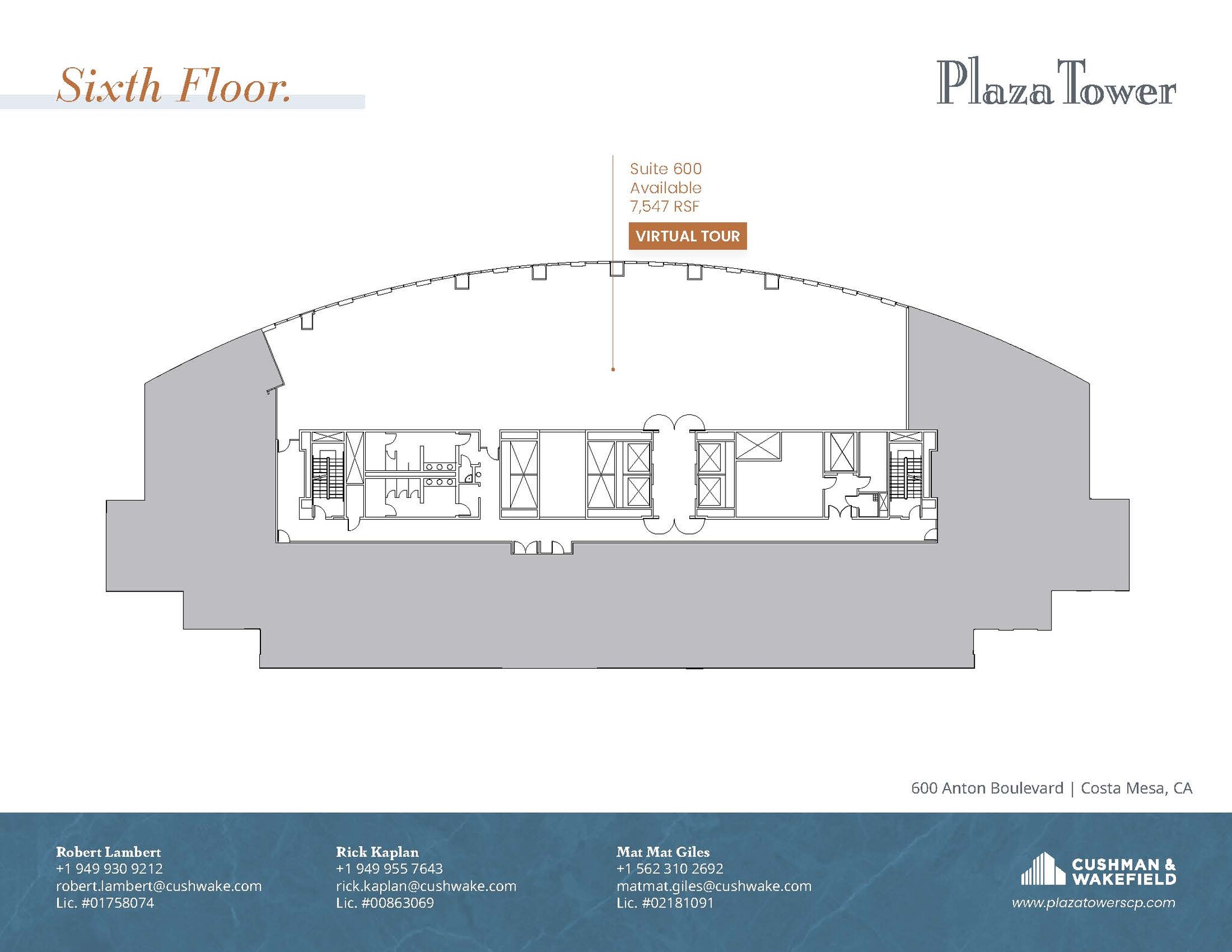 650 Town Center Dr, Costa Mesa, CA en alquiler Plano de la planta- Imagen 1 de 1