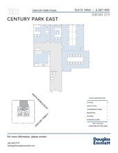 1801 Century Park E, Los Angeles, CA en alquiler Plano de la planta- Imagen 1 de 1
