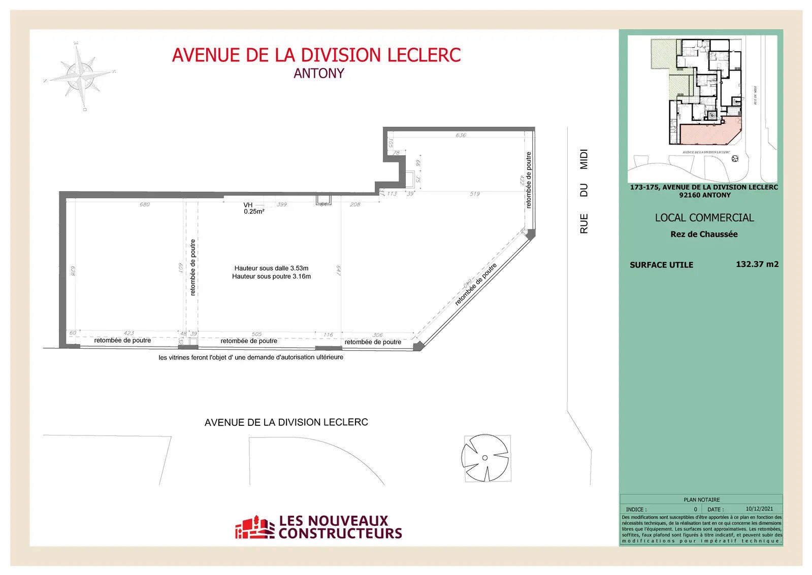 173 Avenue De La Division Leclerc, Antony en alquiler Plano de la planta- Imagen 1 de 2