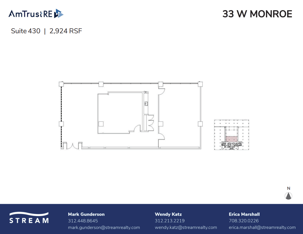 33 W Monroe St, Chicago, IL en alquiler Plano de la planta- Imagen 1 de 1