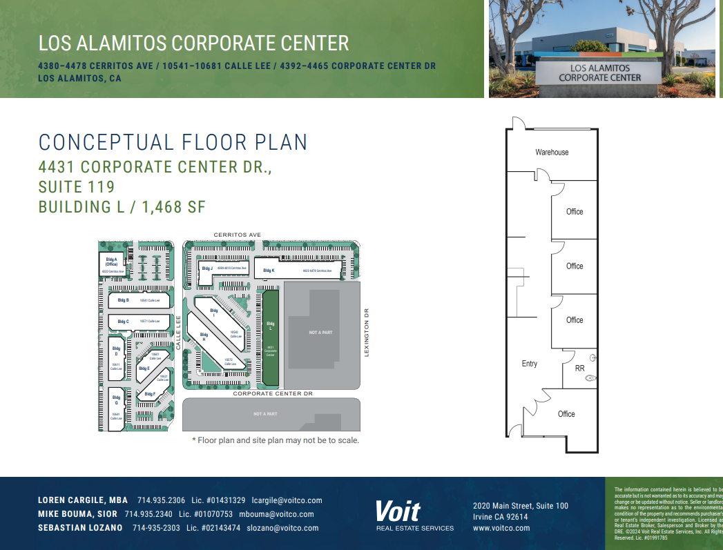 4431 Corporate Center Dr, Los Alamitos, CA en alquiler Plano de la planta- Imagen 1 de 1