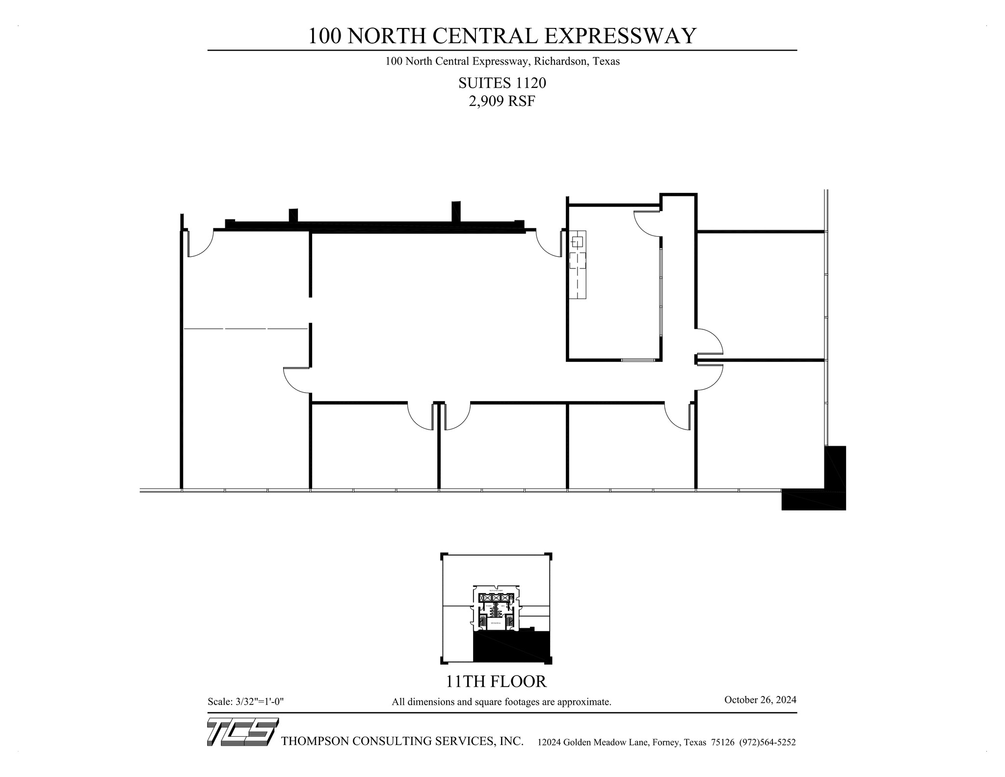 100 N Central Expy, Richardson, TX en alquiler Plano del sitio- Imagen 1 de 1