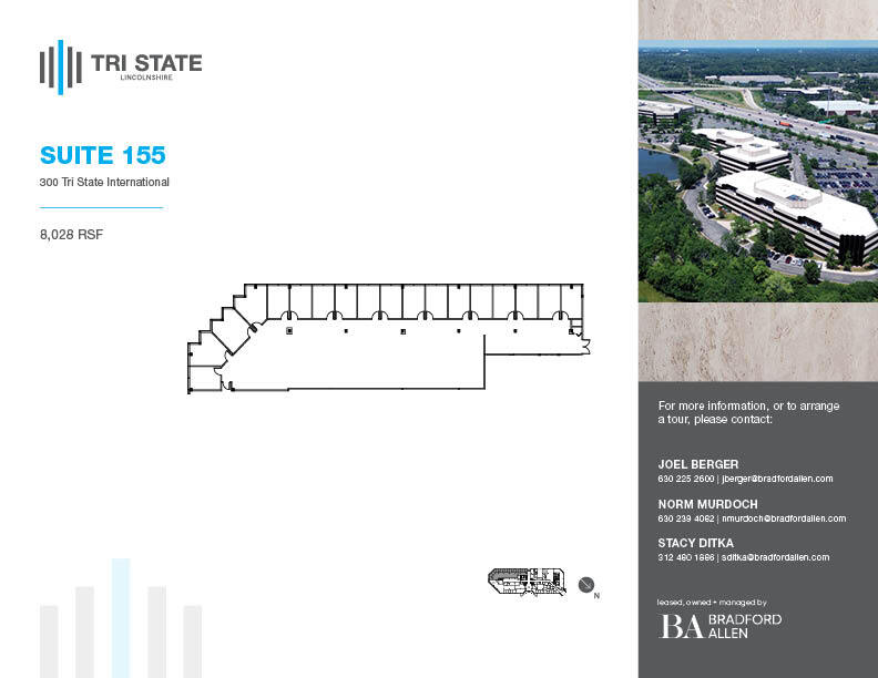 300 Tri State International, Lincolnshire, IL en alquiler Plano de la planta- Imagen 1 de 12