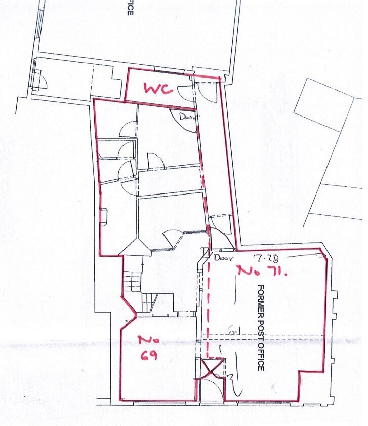 69-71 High St, Newport Pagnell en alquiler Plano de la planta- Imagen 1 de 1
