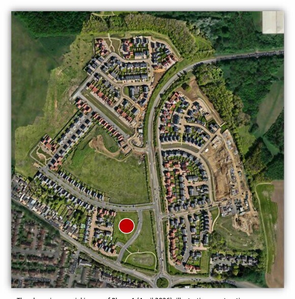 1 Sparrowhawk Crescent, Northampton en venta - Vista aérea - Imagen 2 de 3