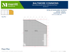 7455 New Ridge Rd, Hanover, MD en alquiler Plano de la planta- Imagen 1 de 1