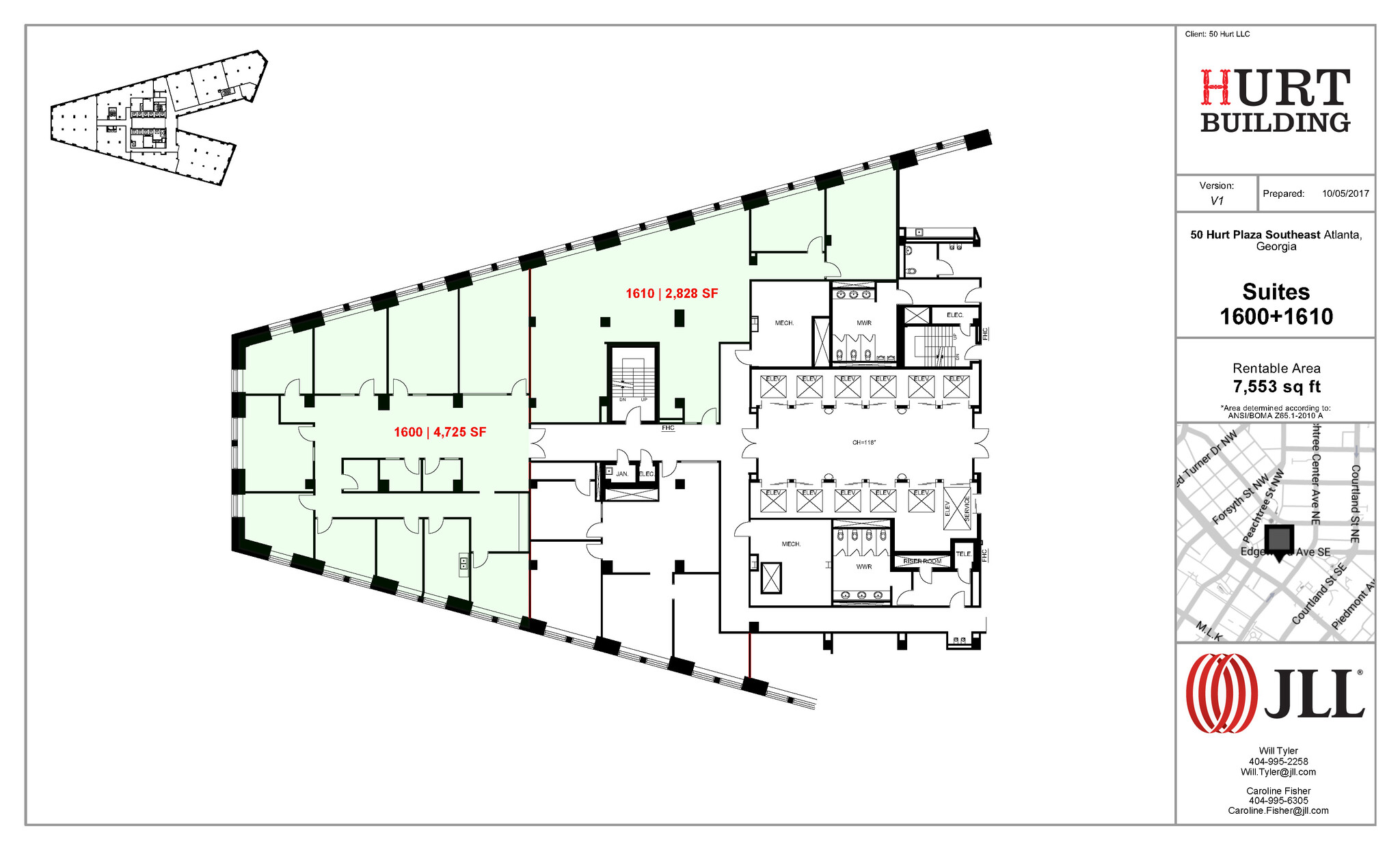 50 Hurt Plz SE, Atlanta, GA en alquiler Plano de la planta- Imagen 1 de 1