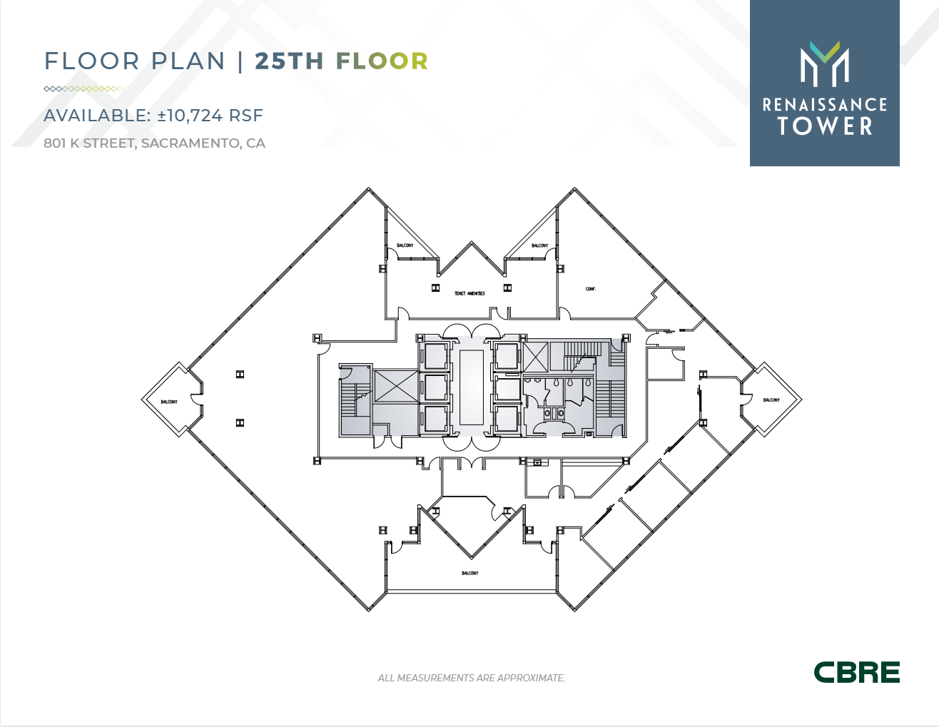 801 K St, Sacramento, CA en alquiler Plano de la planta- Imagen 1 de 1